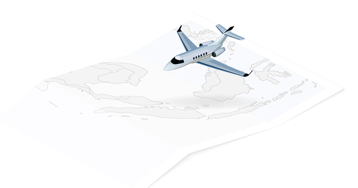 Infographic of Business Aviation in Asia